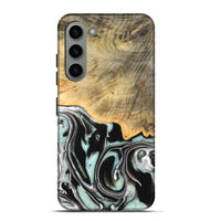 Galaxy S23 Plus Wood Live Edge Phone Case - Tamara (Black & White, 747207)