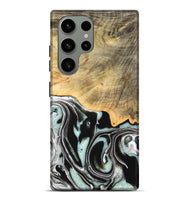 Galaxy S23 Ultra Wood Live Edge Phone Case - Tamara (Black & White, 747207)