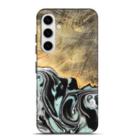 Galaxy S25 Plus Wood Live Edge Phone Case - Tamara (Black & White, 747207)