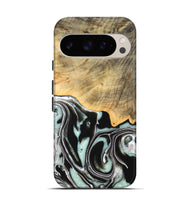 Pixel 9 Wood Live Edge Phone Case - Tamara (Black & White, 747207)