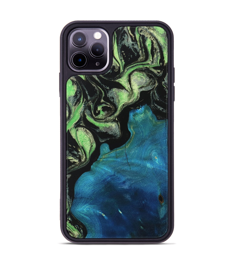 iPhone 11 Pro Max Wood Phone Case - Birdie (Green, 747217)