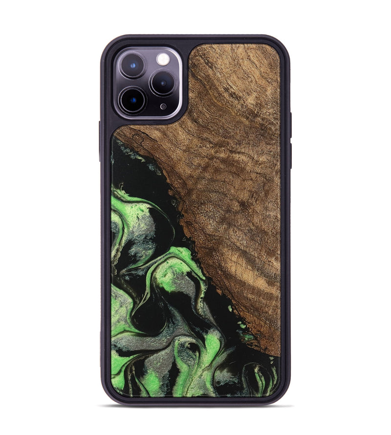 iPhone 11 Pro Max Wood Phone Case - Essie (Green, 747258)