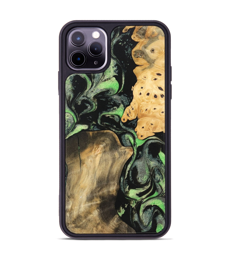 iPhone 11 Pro Max Wood Phone Case - Quinten (Green, 747260)