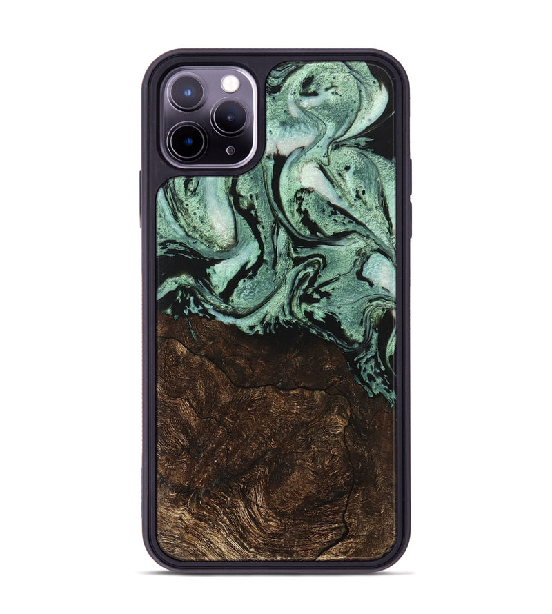 iPhone 11 Pro Max Wood Phone Case - Jeannie (Green, 747262)