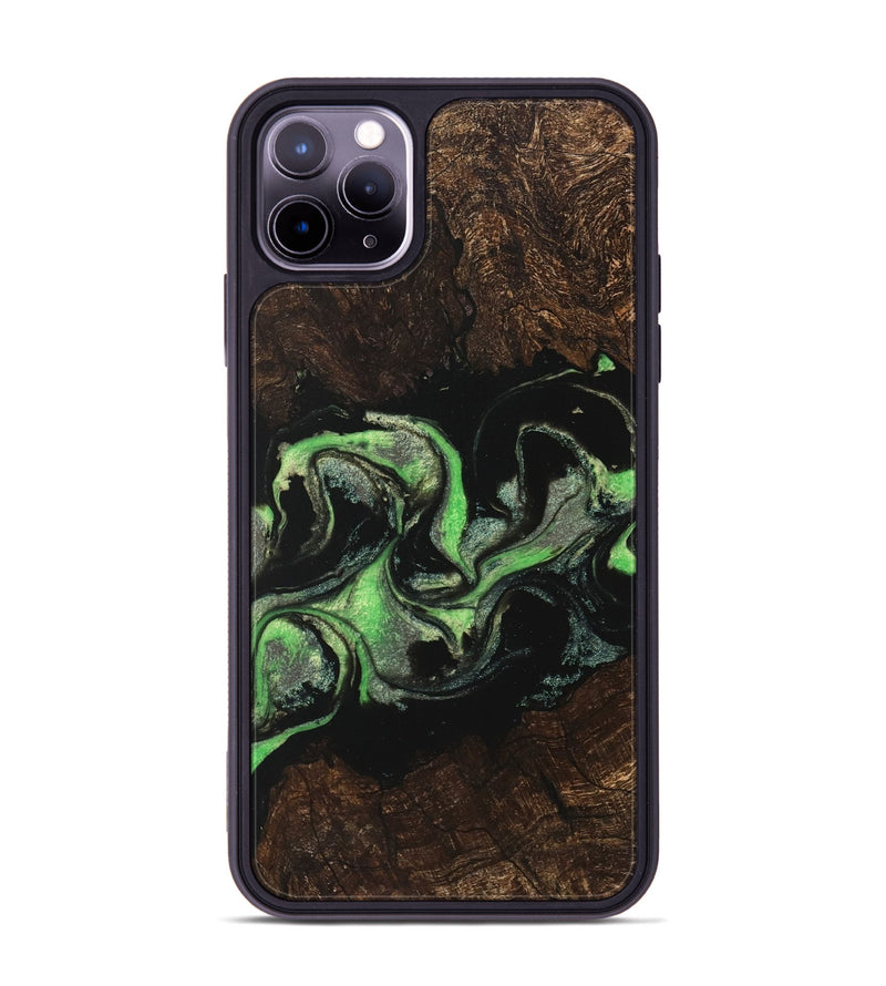 iPhone 11 Pro Max Wood Phone Case - Brad (Green, 747265)