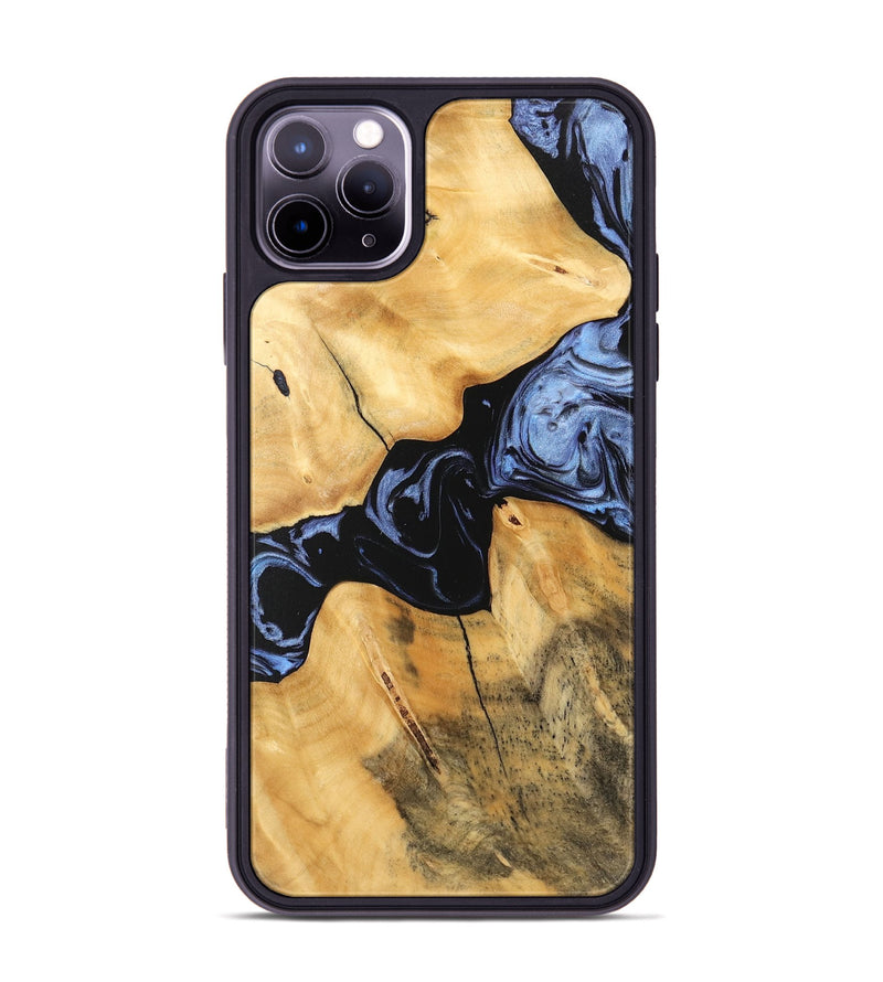 iPhone 11 Pro Max Wood Phone Case - Billy (Blue, 747280)