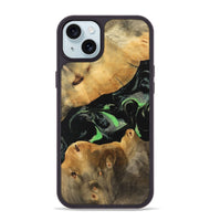 iPhone 15 Plus Wood Phone Case - Stevie (Green, 747286)