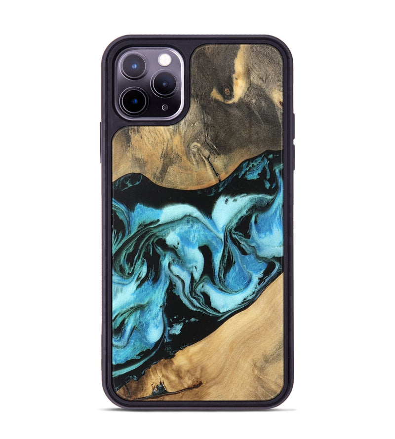 iPhone 11 Pro Max Wood Phone Case - Jayce (Blue, 747293)