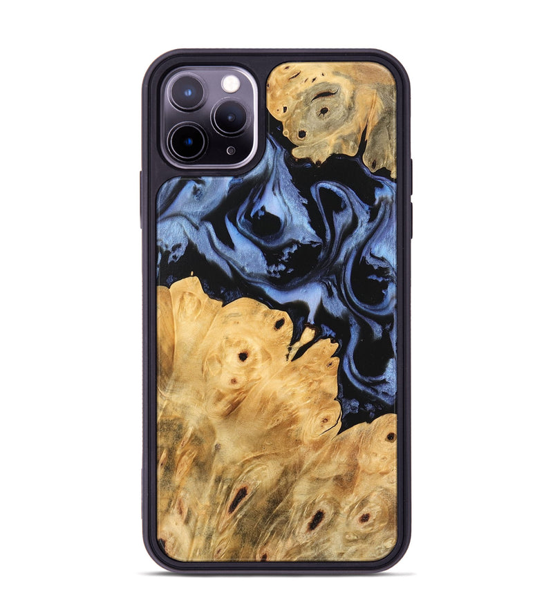 iPhone 11 Pro Max Wood Phone Case - Jules (Blue, 747294)