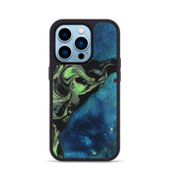 iPhone 14 Pro Wood Phone Case - Libby (Green, 747305)