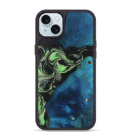 iPhone 15 Plus Wood Phone Case - Libby (Green, 747305)