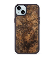 iPhone 15 Plus Wood Phone Case - Yehuda (Wood Burl, 747307)