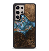 Galaxy S25 Ultra Wood Phone Case - Elmore (Teal & Gold, 747326)