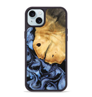 iPhone 15 Plus Wood Phone Case - Sommer (Blue, 747343)