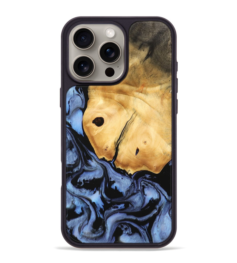 iPhone 16 Pro Max Wood Phone Case - Sommer (Blue, 747343)