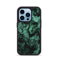 iPhone 14 Pro ResinArt Phone Case - Jaron (Green, 747347)