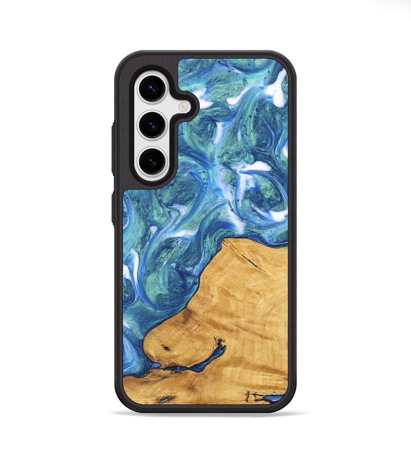 Galaxy S25 Wood Phone Case - Marlin (Blue, 747362)