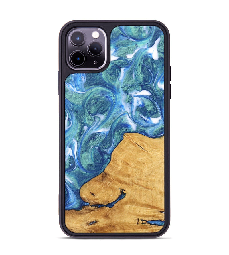 iPhone 11 Pro Max Wood Phone Case - Marlin (Blue, 747362)