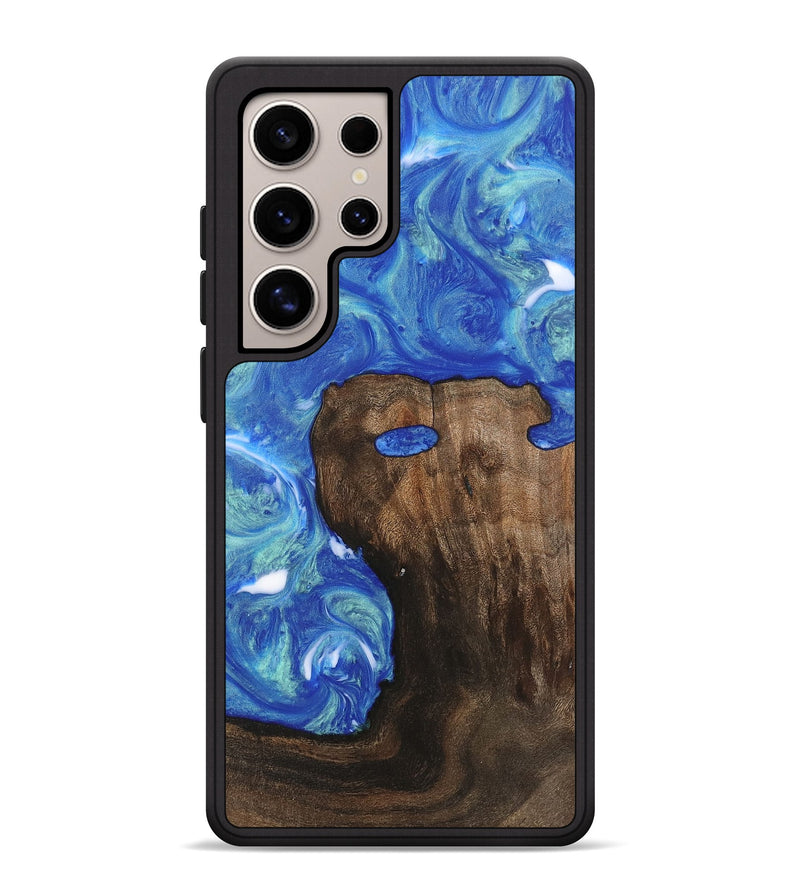 Galaxy S25 Ultra Wood Phone Case - Claire (Blue, 747365)