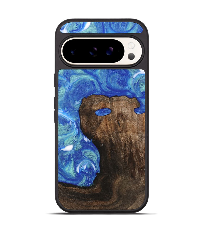 Pixel 9 Pro Wood Phone Case - Claire (Blue, 747365)