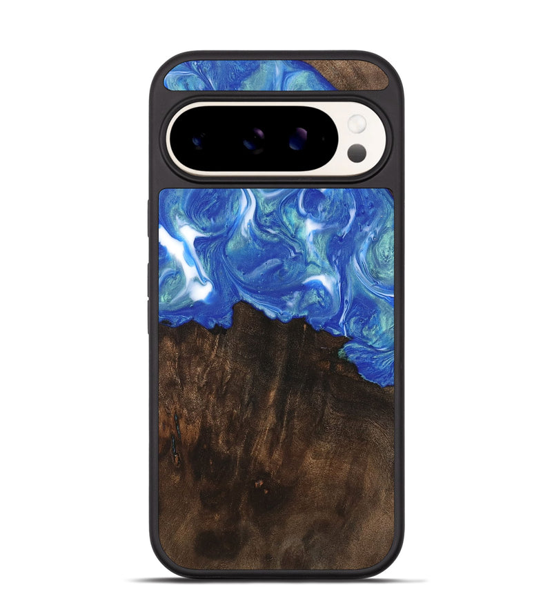 Pixel 9 Pro Wood Phone Case - Lorrie (Blue, 747374)