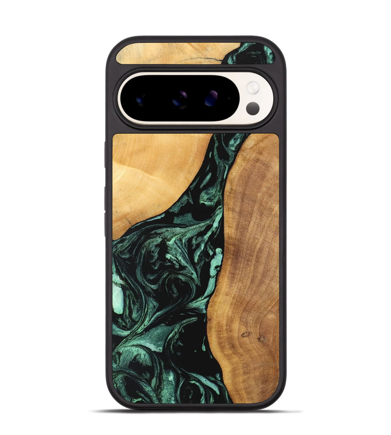 Pixel 9 Pro Wood Phone Case - Alivia (Green, 747384)