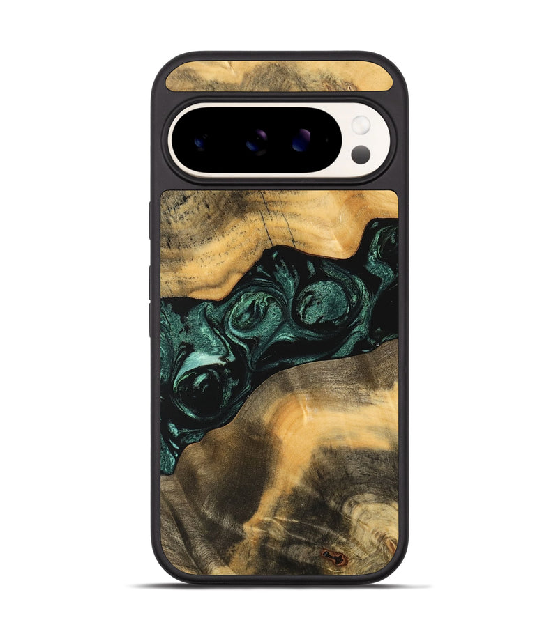 Pixel 9 Pro Wood Phone Case - Dimitri (Green, 747386)