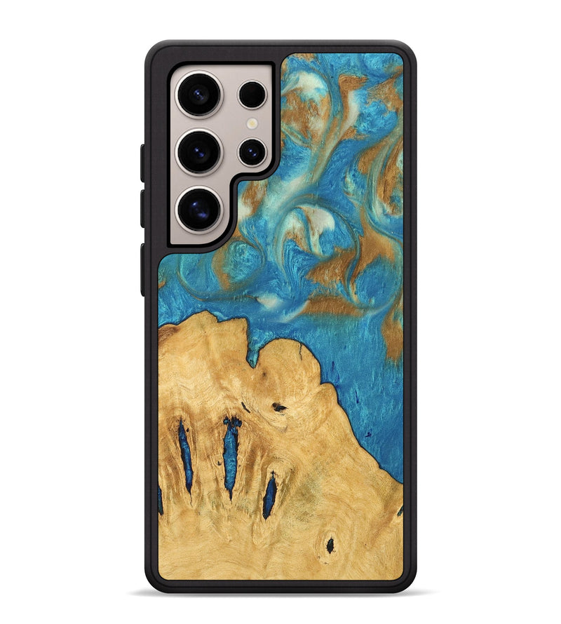 Galaxy S25 Ultra Wood Phone Case - Samson (Teal & Gold, 747387)