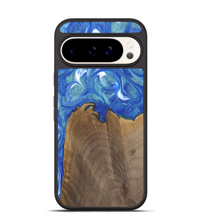 Pixel 9 Pro Wood Phone Case - Randy (Blue, 747394)