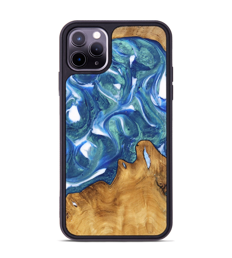 iPhone 11 Pro Max Wood Phone Case - Lauren (Blue, 747400)