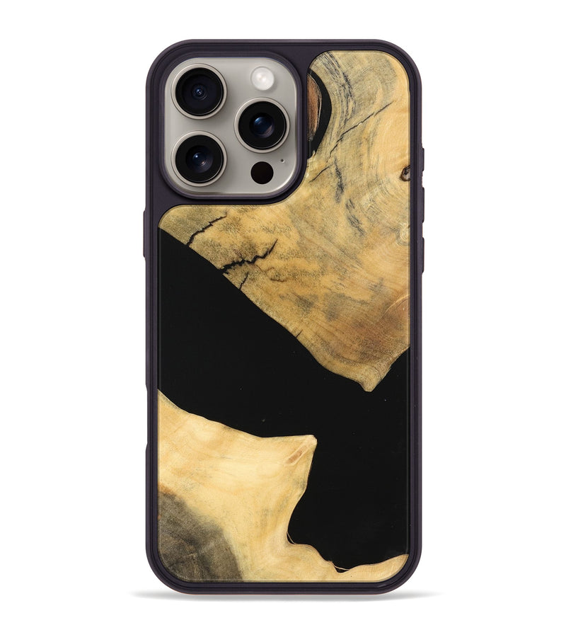 iPhone 16 Pro Max Wood Phone Case - Rashad (Wood Burl, 747401)