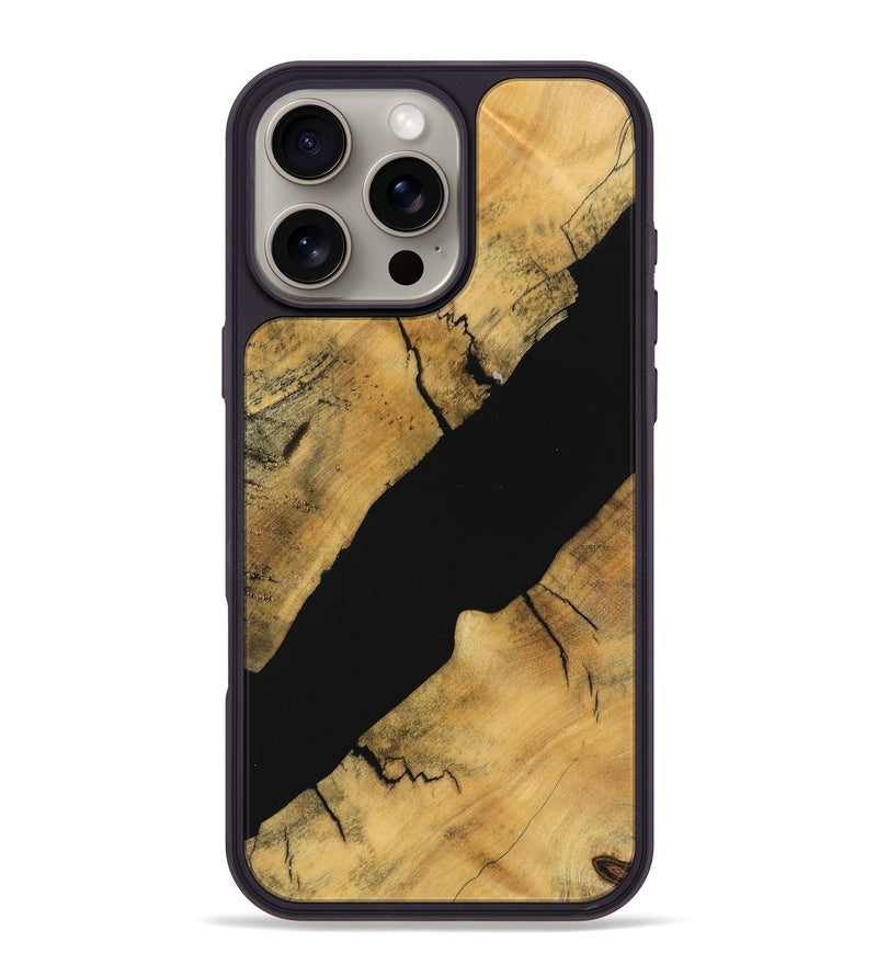 iPhone 16 Pro Max Wood Phone Case - Briggs (Wood Burl, 747403)