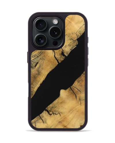 iPhone 16 Pro Wood Phone Case - Briggs (Wood Burl, 747403)