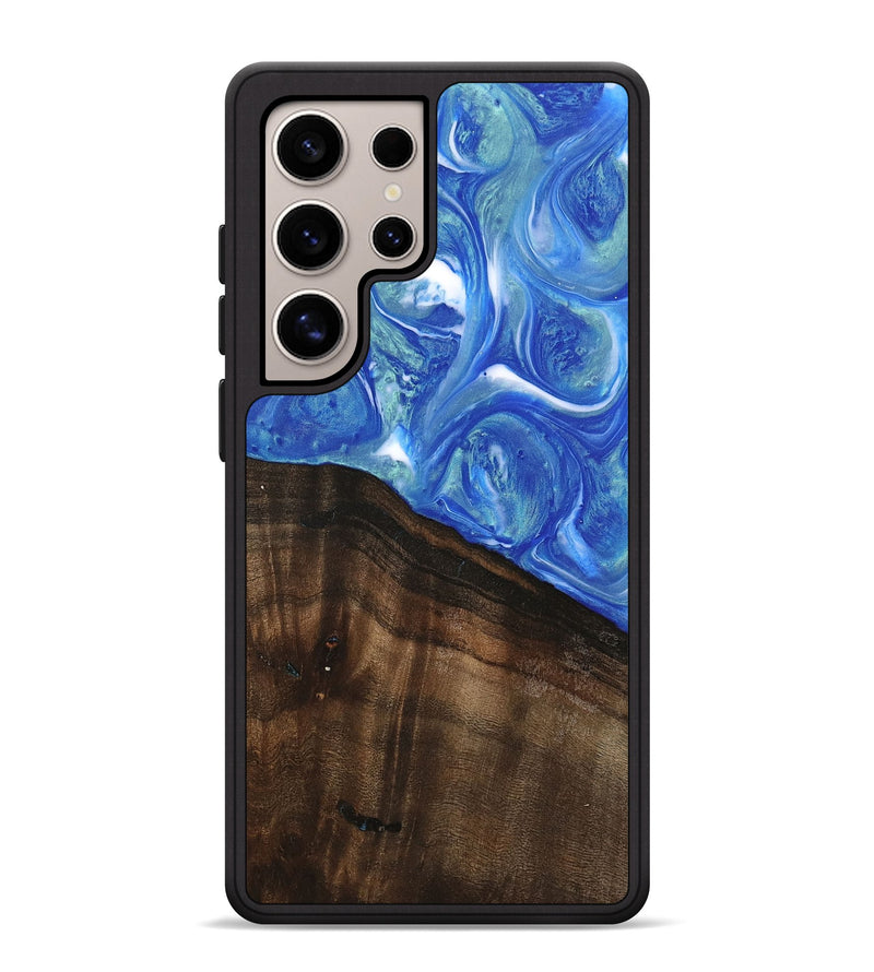 Galaxy S25 Ultra Wood Phone Case - Nevaeh (Blue, 747408)