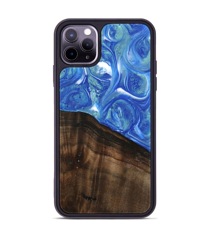 iPhone 11 Pro Max Wood Phone Case - Nevaeh (Blue, 747408)