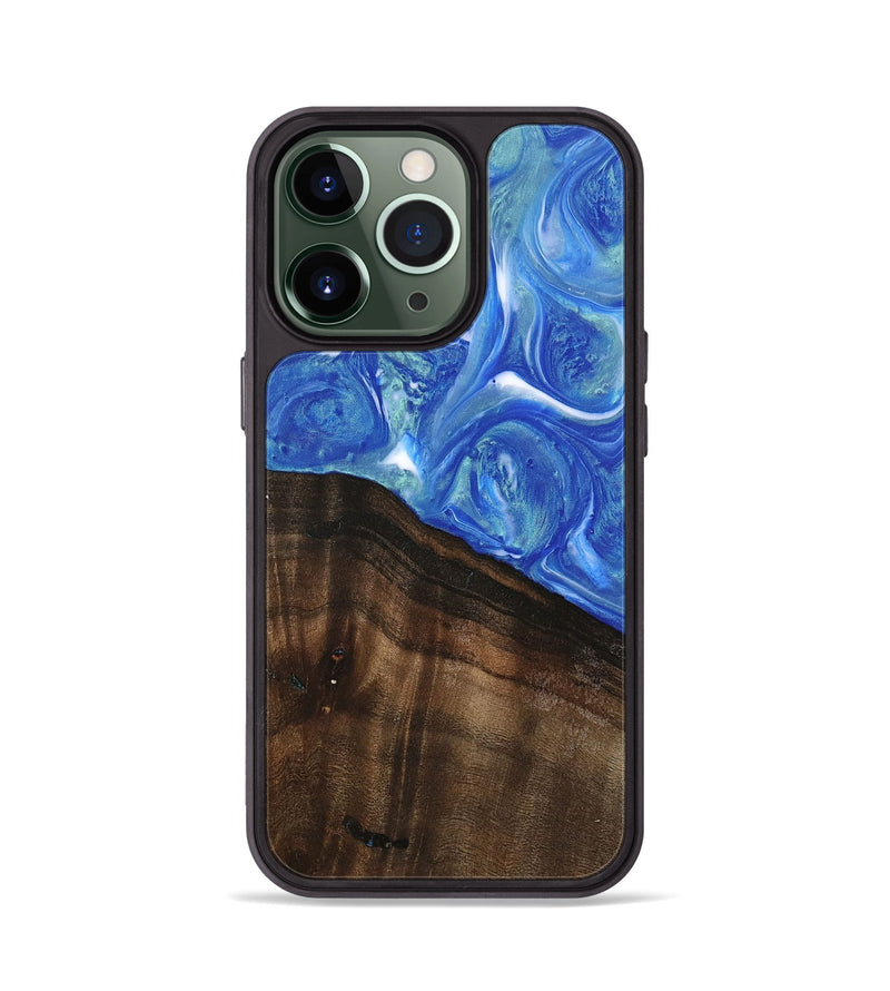 iPhone 13 Pro Wood Phone Case - Nevaeh (Blue, 747408)