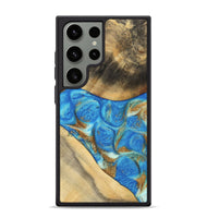 Galaxy S24 Ultra Wood Phone Case - Jaquan (Teal & Gold, 747409)