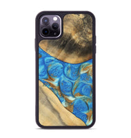 iPhone 11 Pro Max Wood Phone Case - Jaquan (Teal & Gold, 747409)