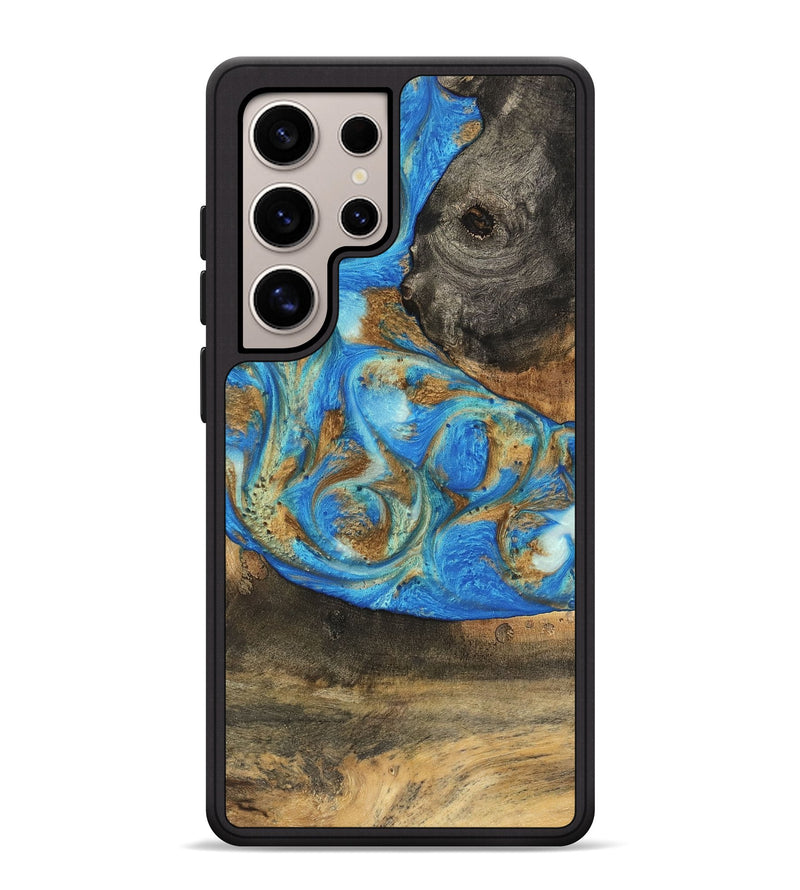 Galaxy S25 Ultra Wood Phone Case - Nelson (Teal & Gold, 747411)