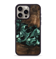 iPhone 15 Pro Max Wood Phone Case - Russ (Green, 747412)