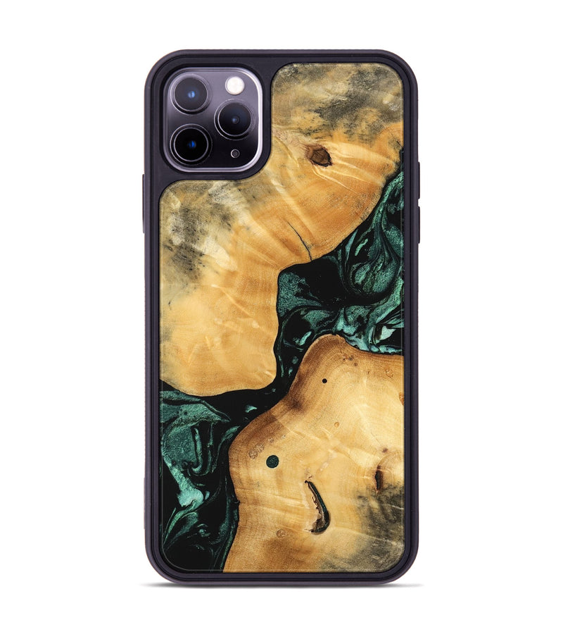 iPhone 11 Pro Max Wood Phone Case - Casper (Green, 747413)