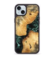 iPhone 15 Plus Wood Phone Case - Casper (Green, 747413)