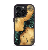 iPhone 16 Pro Wood Phone Case - Casper (Green, 747413)