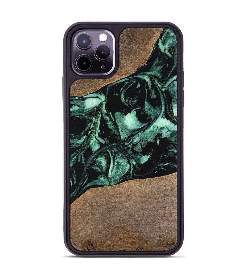 iPhone 11 Pro Max Wood Phone Case - Gary (Green, 747414)