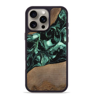 iPhone 16 Pro Max Wood Phone Case - Gary (Green, 747414)