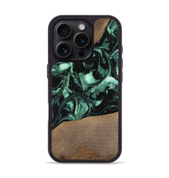 iPhone 16 Pro Wood Phone Case - Gary (Green, 747414)