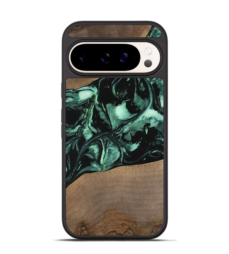 Pixel 9 Pro Wood Phone Case - Gary (Green, 747414)