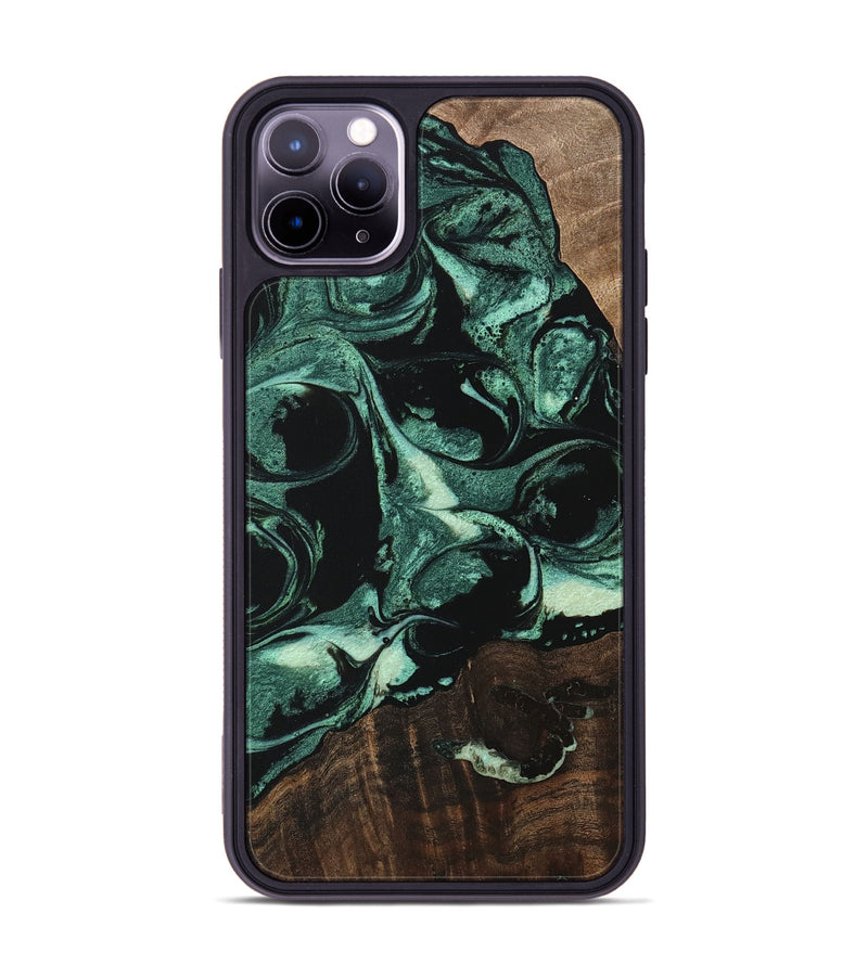 iPhone 11 Pro Max Wood Phone Case - Dayton (Green, 747418)