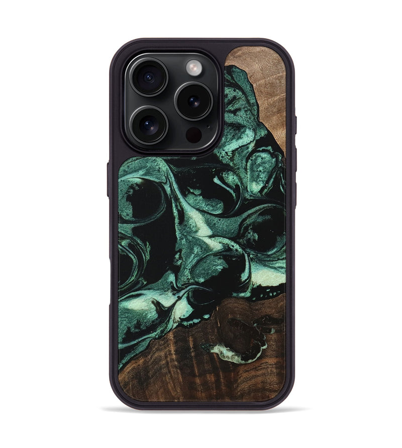 iPhone 16 Pro Wood Phone Case - Dayton (Green, 747418)