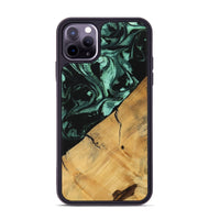 iPhone 11 Pro Max Wood Phone Case - Lacey (Green, 747419)